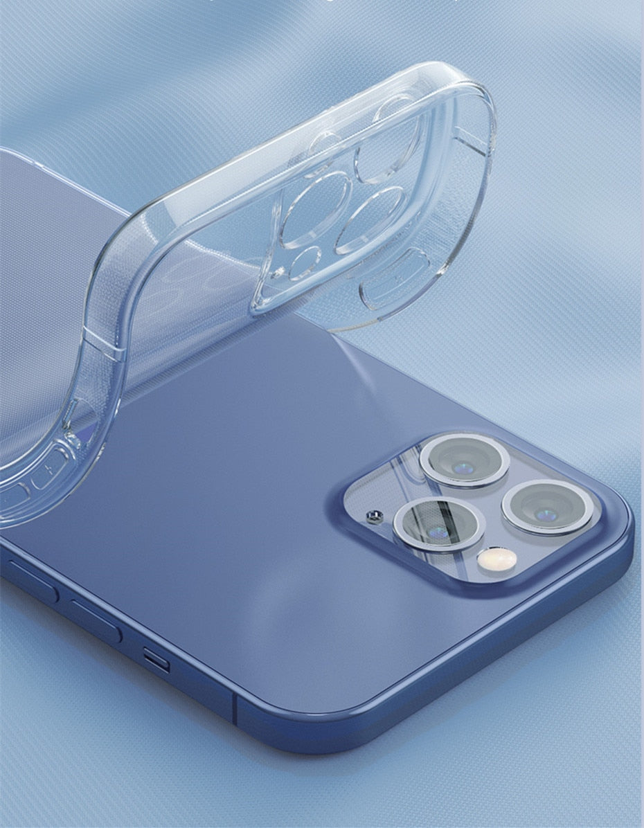 Phone Case For iPhone 12 11 13 Pro Max Mini Back Case Full Lens Protection Cover For iPhone 14 13 Transparent Case Cover The Clothing Company Sydney