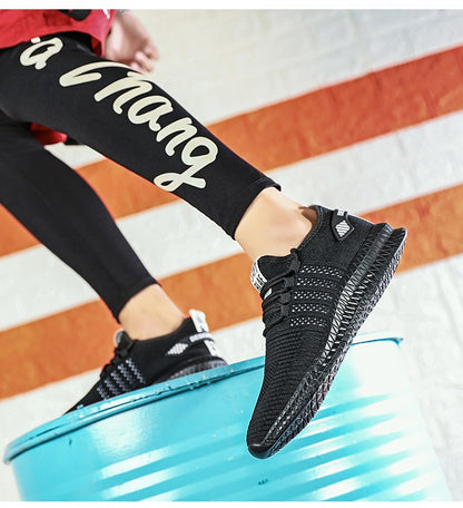 Men's Sneakers Shoes Lightweight Breathable Running Walking Yoga Sports Footwear Soft Sole Lace-up Shoes The Clothing Company Sydney