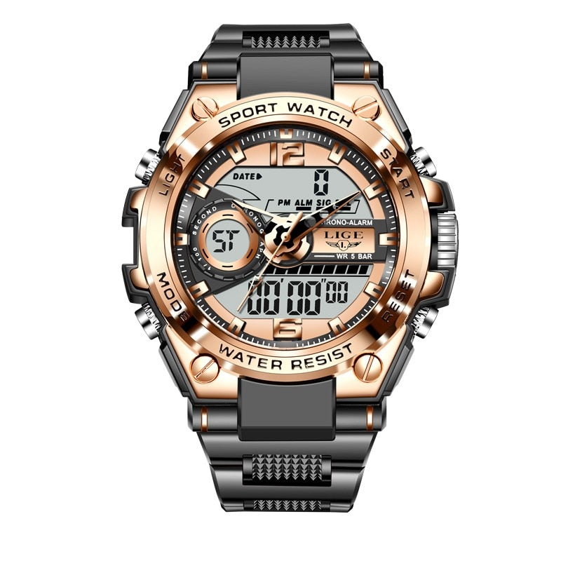 Digital Men Military Watch 50m Waterproof Wristwatch LED Quartz Clock Sport Watch Male Big Watches The Clothing Company Sydney