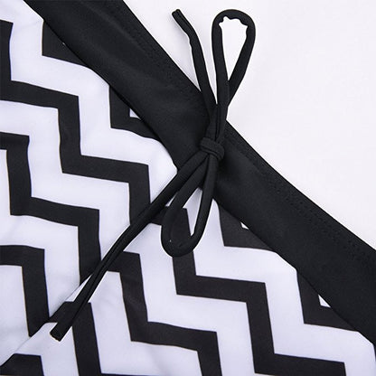 Two Piece Plus Size Tankini Swimming suits Swimwear Patchwork Bikini White boho Printed Swimsuit The Clothing Company Sydney