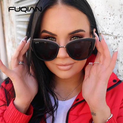 Cateye Women Sunglasses Vintage Anti-glare Sun Glasses Female Fashion Leopard Shades UV400 The Clothing Company Sydney