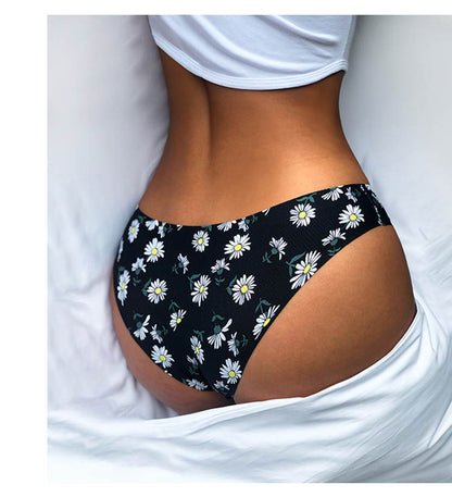Floral Print Lingerie Panties Low-waist Nylon Panties Seamless Breathable Underwear G String Intimates Briefs The Clothing Company Sydney