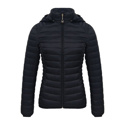 Winter Women Thin Padded Puffer Jacket Coat Short Parka Outdoor Warm Clothing Portable Ultralight  Outerwear The Clothing Company Sydney
