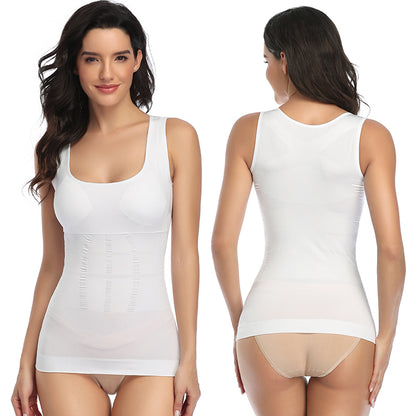 Women's Padded Shapewear Camisole Body Shaper Compression Shirt With Pads Waist Trainer Tummy Control Tank Tops Seamless Corset The Clothing Company Sydney