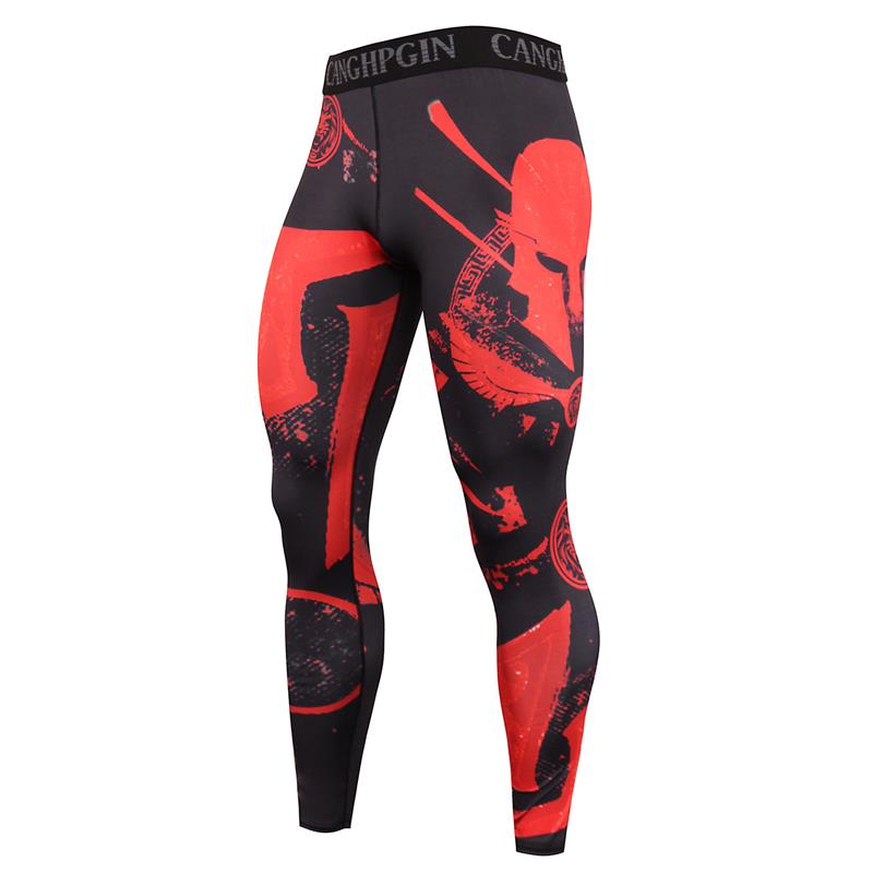 Running Compression Leggings Men's Sports Quick-drying Tights Stretchy Training Pants Gym Fitness Print Men Jogger The Clothing Company Sydney