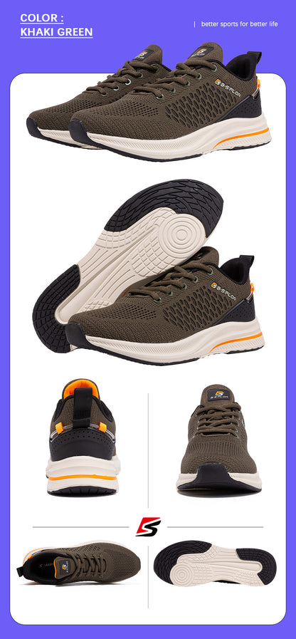 Men's Knit Casual Walking Breathable Trendy Sneakers Original Light Shock Absorption Male Tennis Shoes The Clothing Company Sydney