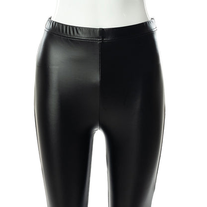 Ladies PU Leather Cut Out Pencil Pants Skinny Trousers Streetwear Bottom Punk Pants Split Fashion Party Pants The Clothing Company Sydney