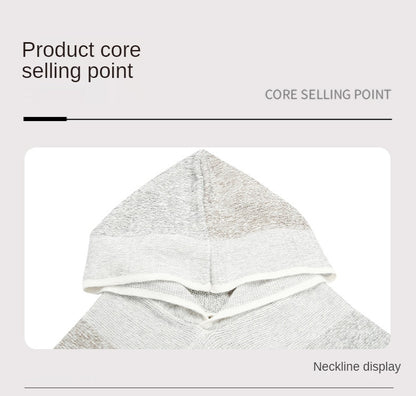 Autumn Winter Women Sweaters Poncho Knitting Capes Cloak Sweater V-Neck Irregular Hem Tassels Coat Color-block Knitted Pullover The Clothing Company Sydney