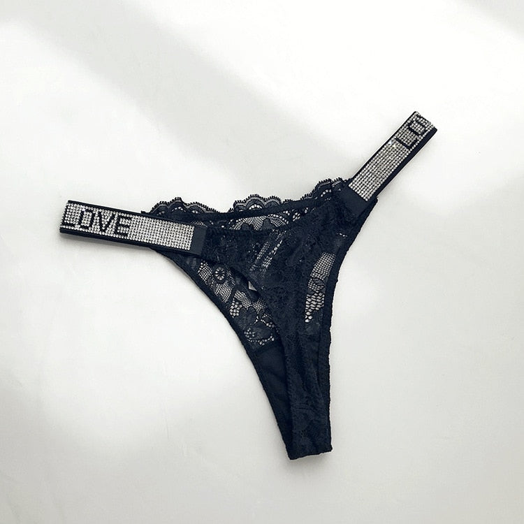 Satin Embroidery G String Thongs Panties  Briefs Low Waist Underwear  Ladies Lingerie The Clothing Company Sydney