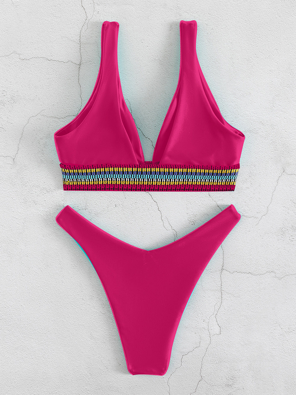 2 Piece  Swimwear Swimsuit Brazilian High Waist Bikinis Set Bathing Suit Swim for Summer Beach Wear The Clothing Company Sydney