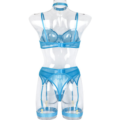 4 Piece Lingerie Underwear Bra Garters Brief Sets Transparent Lace Seamless Panties Set The Clothing Company Sydney