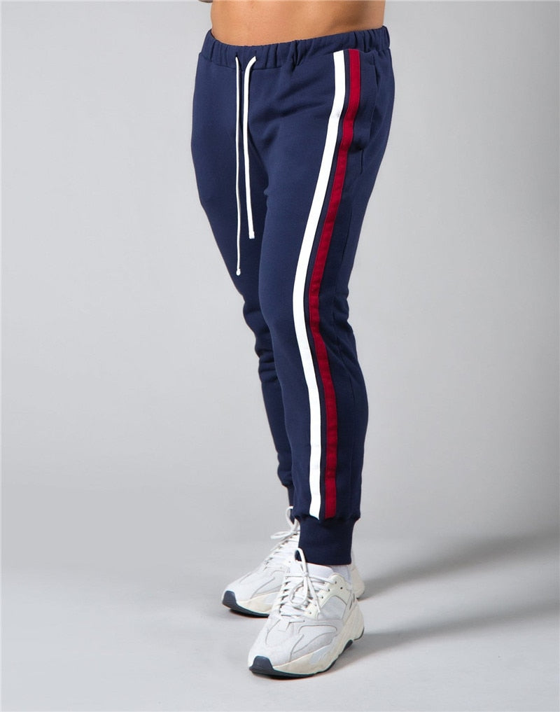 Men's Brand Casual Joggers Sweatpants Gym Running Pants Mens Fitness Bodybuilding Men Jogging Pants Zipper cotton Mix Sweatpants The Clothing Company Sydney