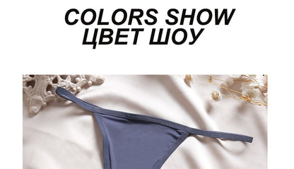 5 Pack Women Seamless G-String Underwear Panties Low Waist Girl T-back Panty Soft Thin Strap Thong Lingerie The Clothing Company Sydney