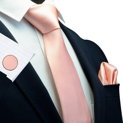 3 Piece Men's Silk Tie Set 8cm Ties Handkerchief Cufflinks Sets Red Gold Purple Necktie for Men Wedding Gift The Clothing Company Sydney