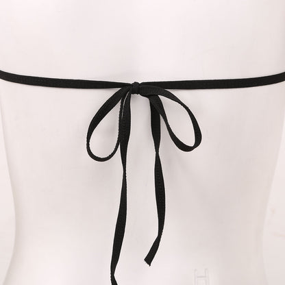 2 Piece Micro Mini Brazilian Bikini Women's Swimwear Bathing Suit Tube Bra Top G-string Bikini Set The Clothing Company Sydney