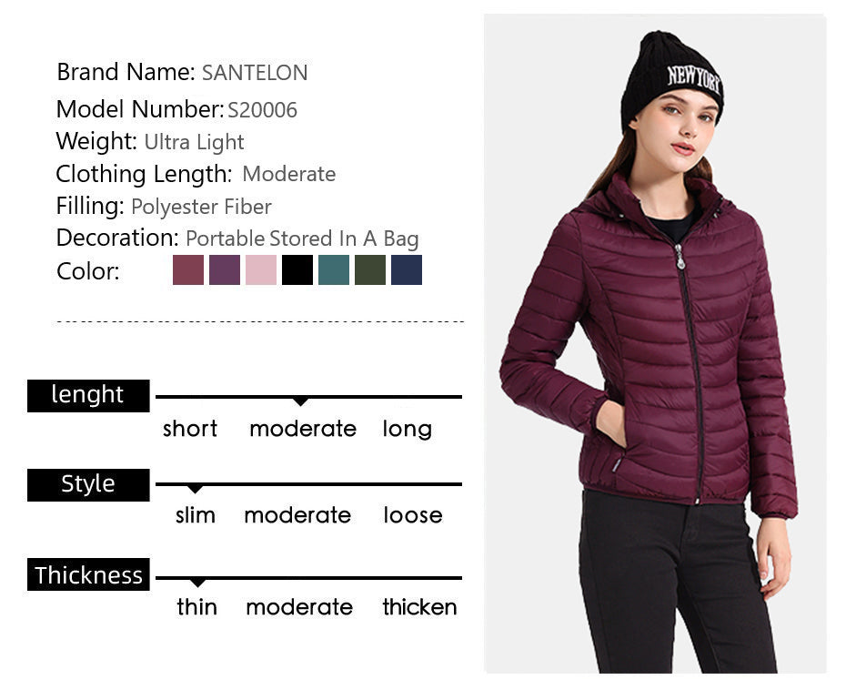 Ladies Padded Puffer Jacket Coat Ultralight Outdoor Clothes Outwear Slim Short Parka Portable Store In Bag The Clothing Company Sydney