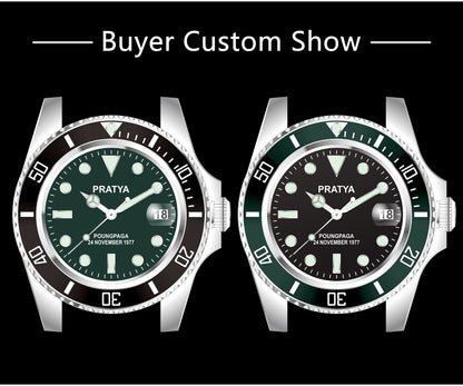San Martin 40.5mm Water Ghost V3 Sub Diver Luxury Men's NH35 Automatic Mechanical Business Wristwatches Sapphire 20Bar Watch The Clothing Company Sydney
