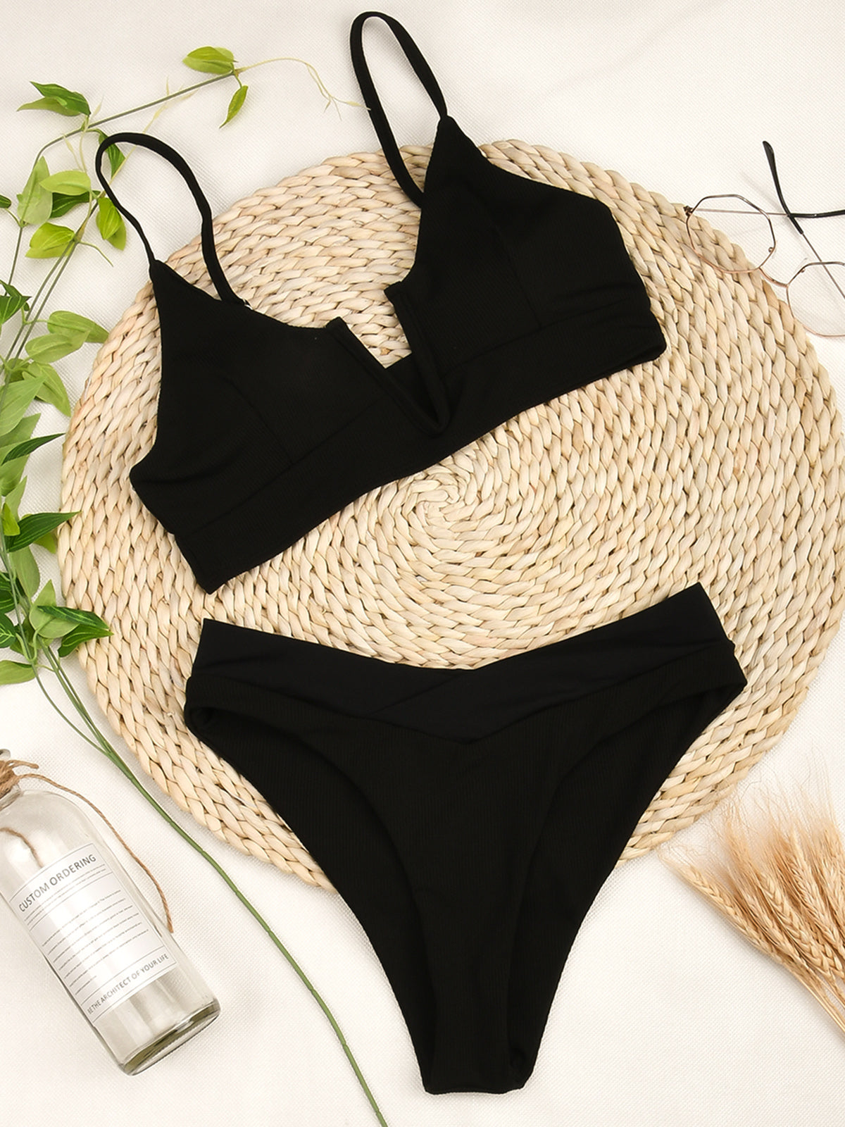High Waist Bikini Swimsuit Swimwear Bandeau Thong Brazilian Bikini Set The Clothing Company Sydney