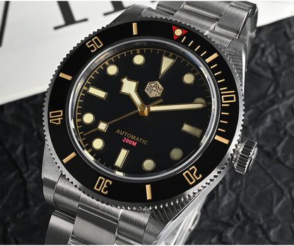 San Martin Luxury Men's Ladies Unisex 40mm Diver BB58 Vintage Automatic Business Wristwatche End Links Sapphire 20 Bar Watch The Clothing Company Sydney