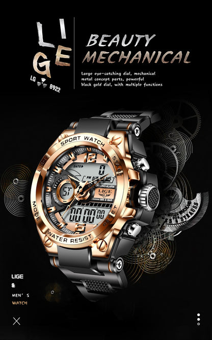 Digital Men Military Watch 50m Waterproof Wristwatch LED Quartz Clock Sport Watch Male Big Watches The Clothing Company Sydney