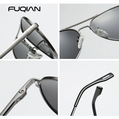 Classic Pilot Polarized Sunglasses Men Fashion Metal Sun Glasses Women Black Driving Eyeglasses Goggle UV400 The Clothing Company Sydney