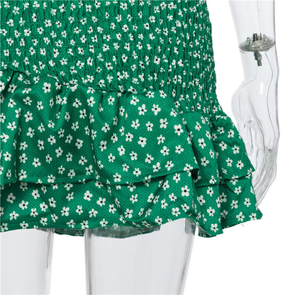 Floral Print Top and Skirt Two Piece Matching Set Halter Tie Front Backless Crop Tops Summer Outfits The Clothing Company Sydney