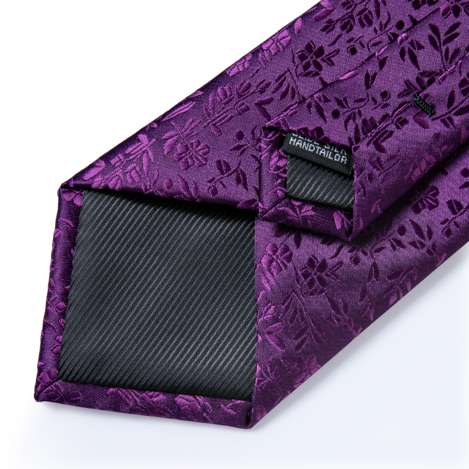 Men Purple Floral Paisley Necktie Business Formal 100% Silk Tie Pocket Square Set For Wedding Party The Clothing Company Sydney