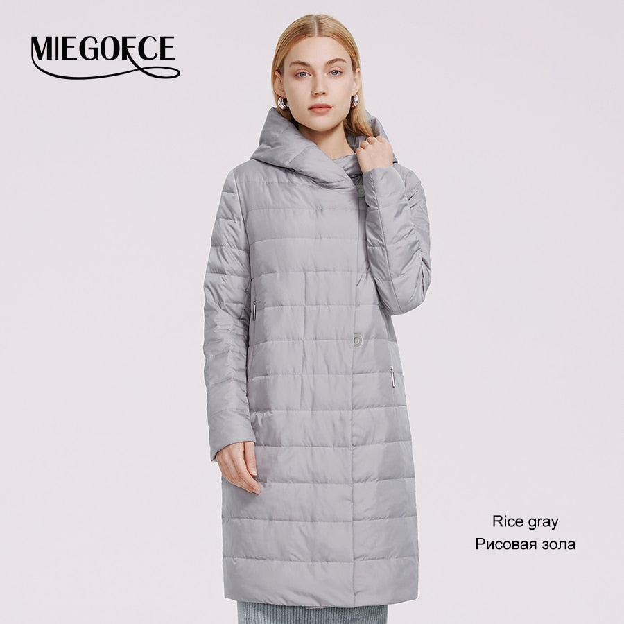Women's Jacket Windproof Coat Mid Length Reversible Slider Quality Filling Parka The Clothing Company Sydney