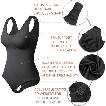 Bodysuit Shapewear Seamless Body Shaper Tummy Control Corset Top Women's Sheath Waist Trainer Abdomen Shaper The Clothing Company Sydney