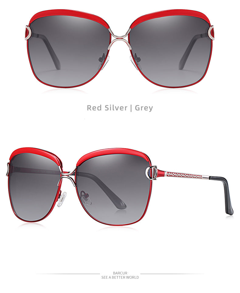 Polarized Ladies Sunglasses Gradient Lens Round Sun Glasses Square Luxury Brand Oculos Eyewear The Clothing Company Sydney