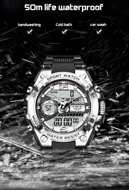 Digital Men Military Watch 50m Waterproof Wristwatch LED Quartz Clock Sport Watch Male Big Watches The Clothing Company Sydney