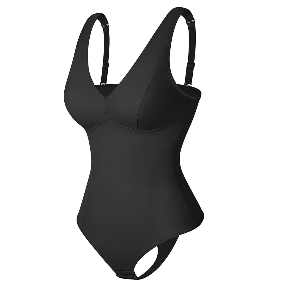 Shapewear Bodysuit Thong Shaper for Women Waist Trainer Body Shaper Deep V Neck Underwear Built-in Bra Camisole The Clothing Company Sydney