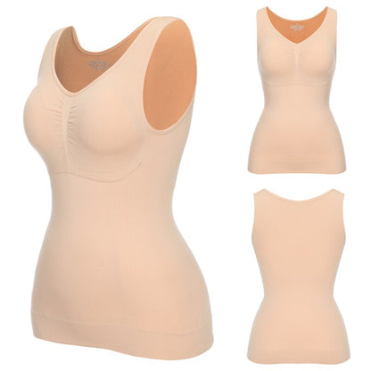 Padded Shaperwear Compression Camisole Body Shaper Woman Tummy Control Tank Tops Shapers Waist Trainer Corset Slim Vest The Clothing Company Sydney