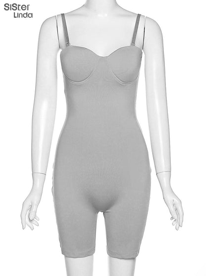 Casual Mesh Bodycon Mini Dress Women Romper  Sleeveless Skinny Stretchy Deep V Neck Party Clubwear Trend Outfit The Clothing Company Sydney