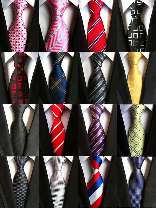 8cm Men's Tie Silk Plaids Floral Luxury Necktie Striped Ties For Men Business Formal Wedding Accessories Tie The Clothing Company Sydney