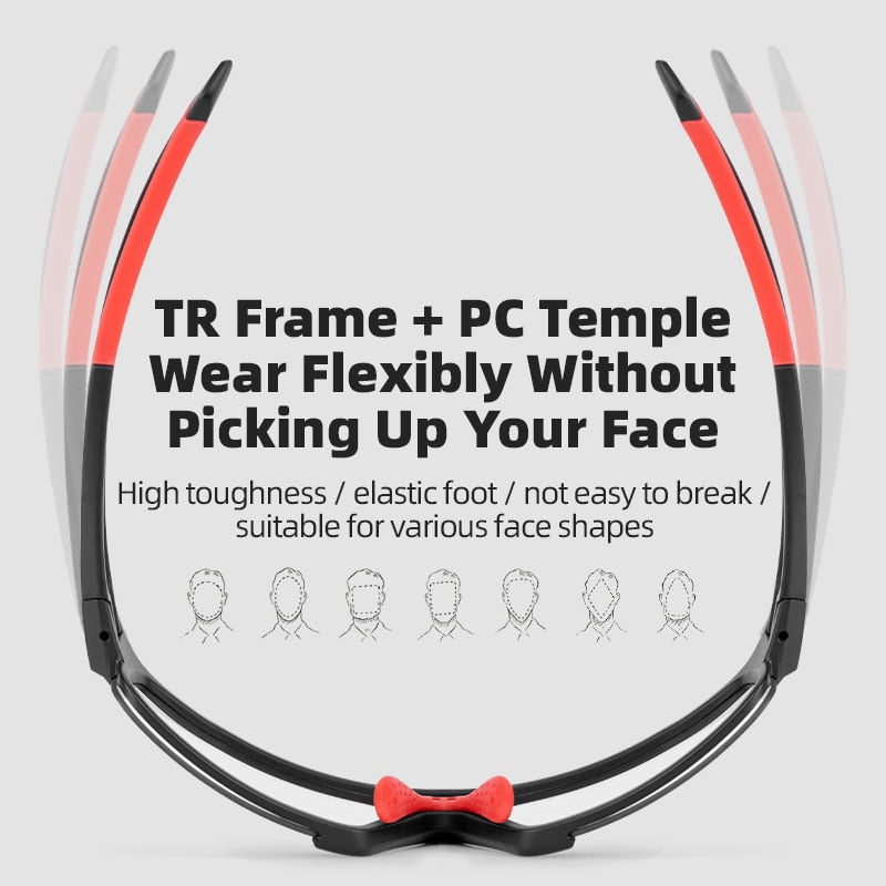 Photochromic Cycling Glasses Bike Bicycle Glasses Sports Men's Women's Sunglasses MTB Road Cycling Eyewear Protection Goggles The Clothing Company Sydney