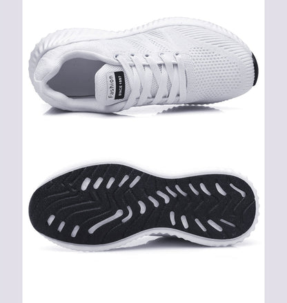 Brand Lace-up Shoes Non-Slip Wear-Resistant Soft Running Shoes Tennis Big Size Breathable Sports Sneakers For Women The Clothing Company Sydney