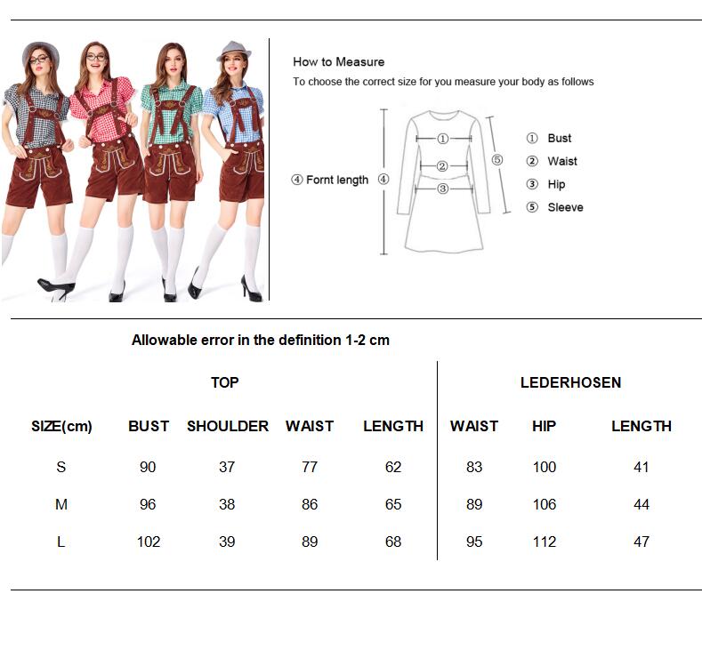 Ladies Okotberfest Costume Lederhosen Suspender Germany Bavaria Traditional Festival Beer Party Fantasy Fancy Dress The Clothing Company Sydney