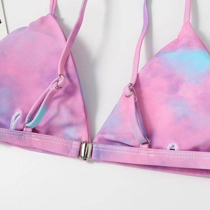 2 Piece Bikini Micro Women's Swimsuit Tie Dye Mini Thong Bikinis Set Brazilian Swimming Swimwear Bathing Suit The Clothing Company Sydney