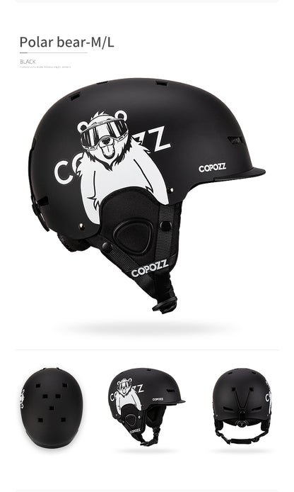 Ski helmet Cartoons Half-covered Anti-impact Safety Helmet Cycling Ski Snowboard Sports Helmet For Adult and Kids The Clothing Company Sydney