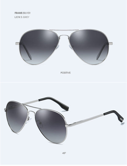 Classic Pilot Polarized Sunglasses Men Fashion Metal Sun Glasses Women Black Driving Eyeglasses Goggle UV400 The Clothing Company Sydney