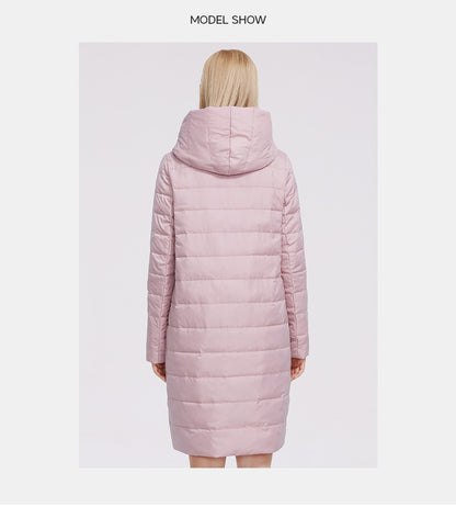 Women's Jacket Windproof Coat Mid Length Reversible Slider Quality Filling Parka The Clothing Company Sydney