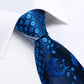 Classic 100% Silk Men's Ties 8cm Blue Plaid Dot Striped Business Necktie Handkerchief Wedding Party Tie Set The Clothing Company Sydney