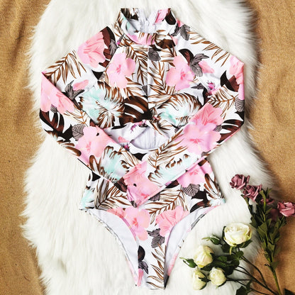 Surf Rashguard Long sleeve swimwear one piece swimsuit Rash Guard swim suit Bathing Suit beach wear Bodysuit Monokini The Clothing Company Sydney