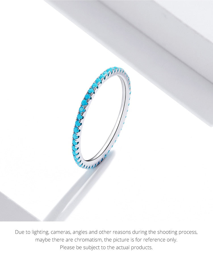 925 Sterling Silver CZ Simulated Diamond Stackable Ring Platinum Plated Eternity Bands for Women The Clothing Company Sydney