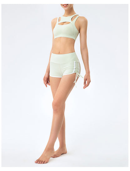 Drawstring Peach Shorts Running Hot Pants Fitness High Waist Sports Yoga Shorts Women Hip Push-up The Clothing Company Sydney