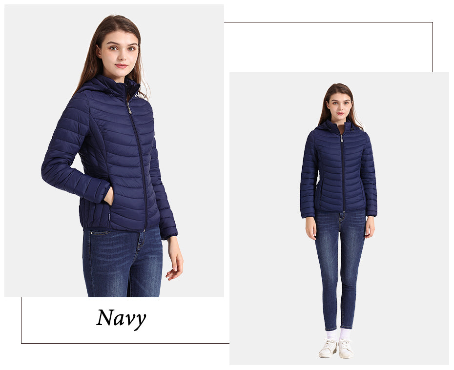 Ladies Padded Puffer Jacket Coat Ultralight Outdoor Clothes Outwear Slim Short Parka Portable Store In Bag The Clothing Company Sydney
