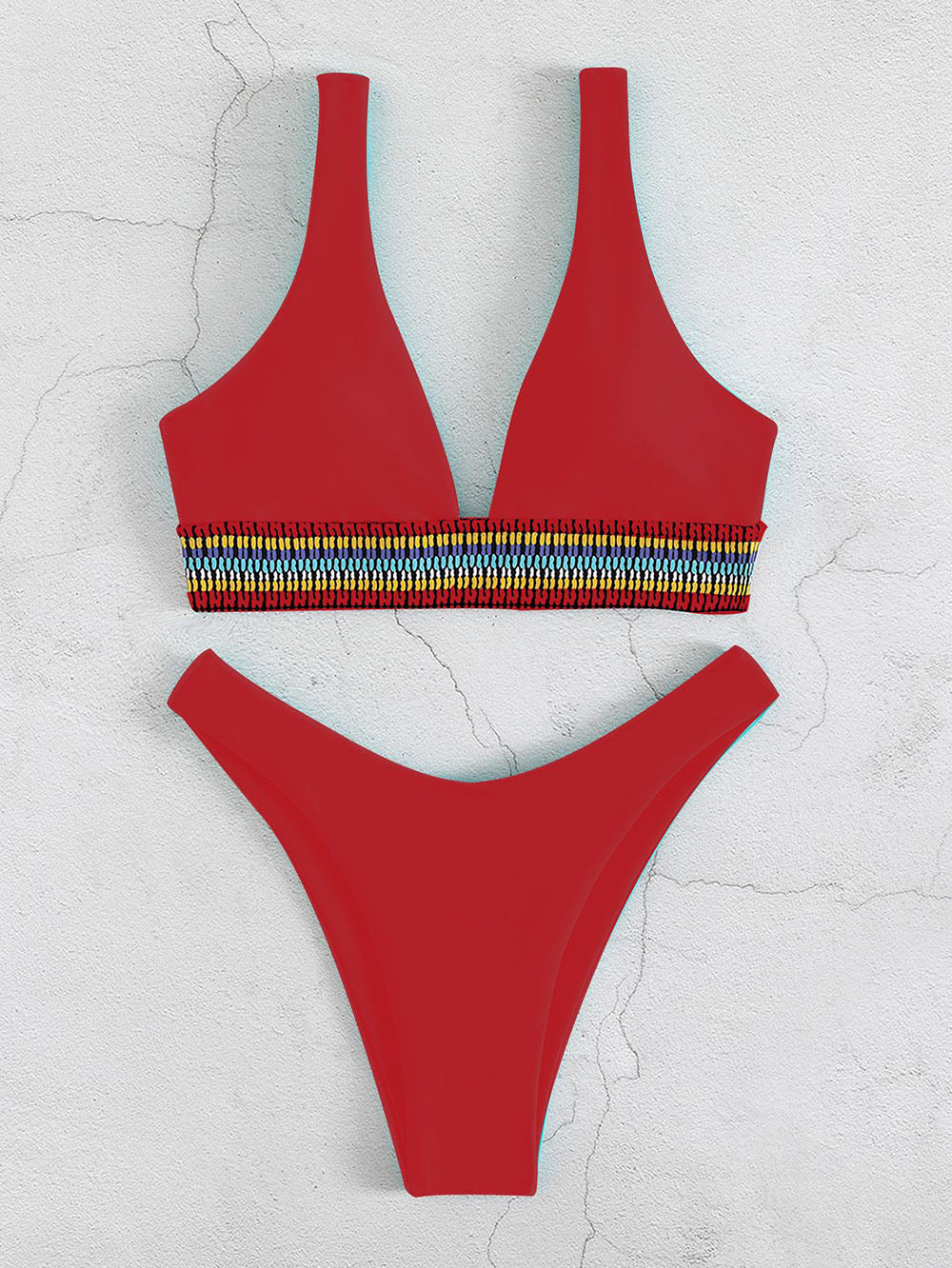 2 Piece  Swimwear Swimsuit Brazilian High Waist Bikinis Set Bathing Suit Swim for Summer Beach Wear The Clothing Company Sydney