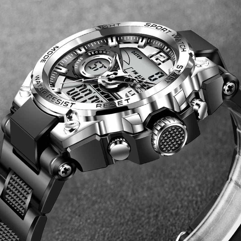 Digital Men Military Watch 50m Waterproof Wristwatch LED Quartz Clock Sport Watch Male Big Watches The Clothing Company Sydney