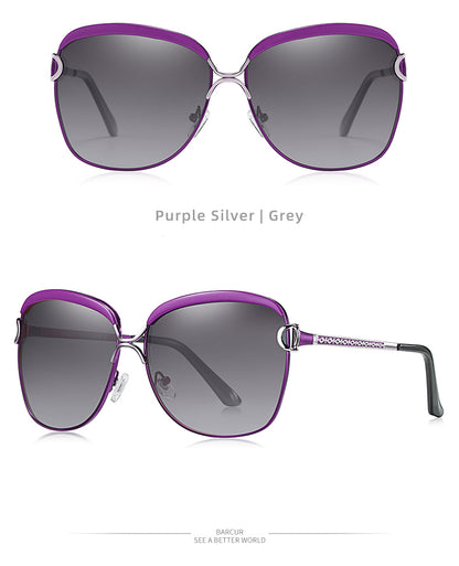Polarized Ladies Sunglasses Gradient Lens Round Sun Glasses Square Luxury Brand Oculos Eyewear The Clothing Company Sydney
